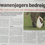 Telegraaf Zwanenjagers bedreigd